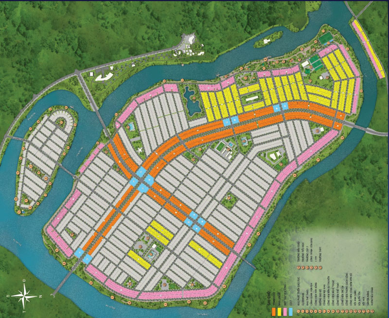 Mặt bằng 898 nền liền kề sun neo city